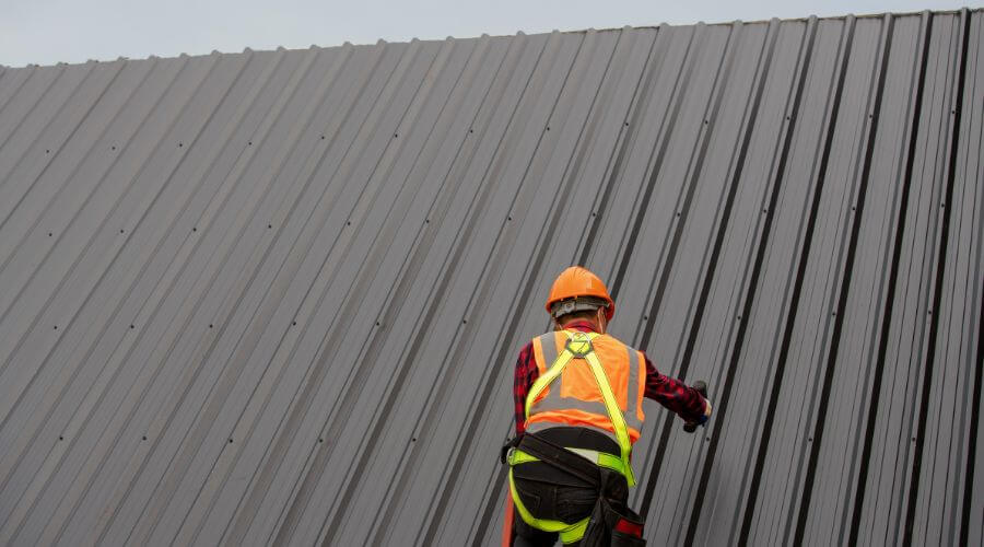 Professional metal roof installation services in Decker, MI